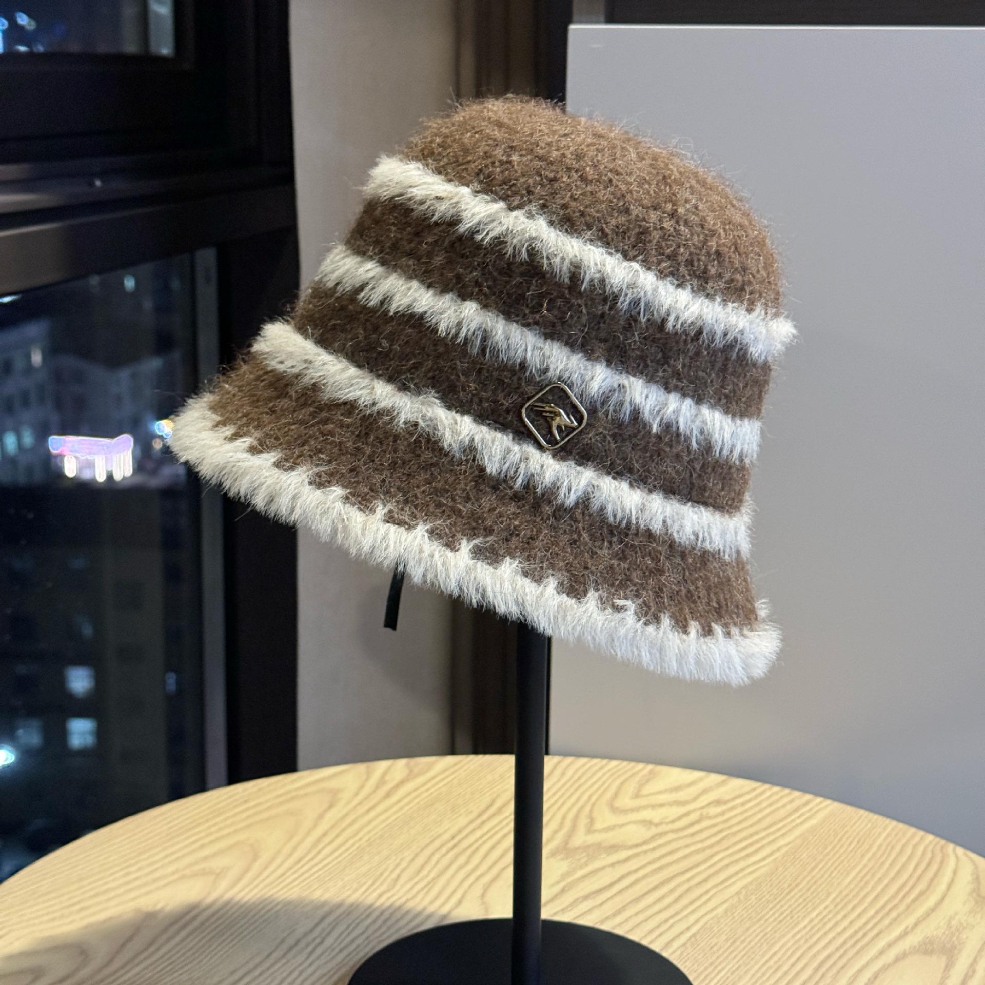 

Fisherman Hat Women s Autumn and Winter Warmth Ear Protection Revealing Face Small Big Head Size Korean Style Versatile Casual Knitted Wool Adjustable