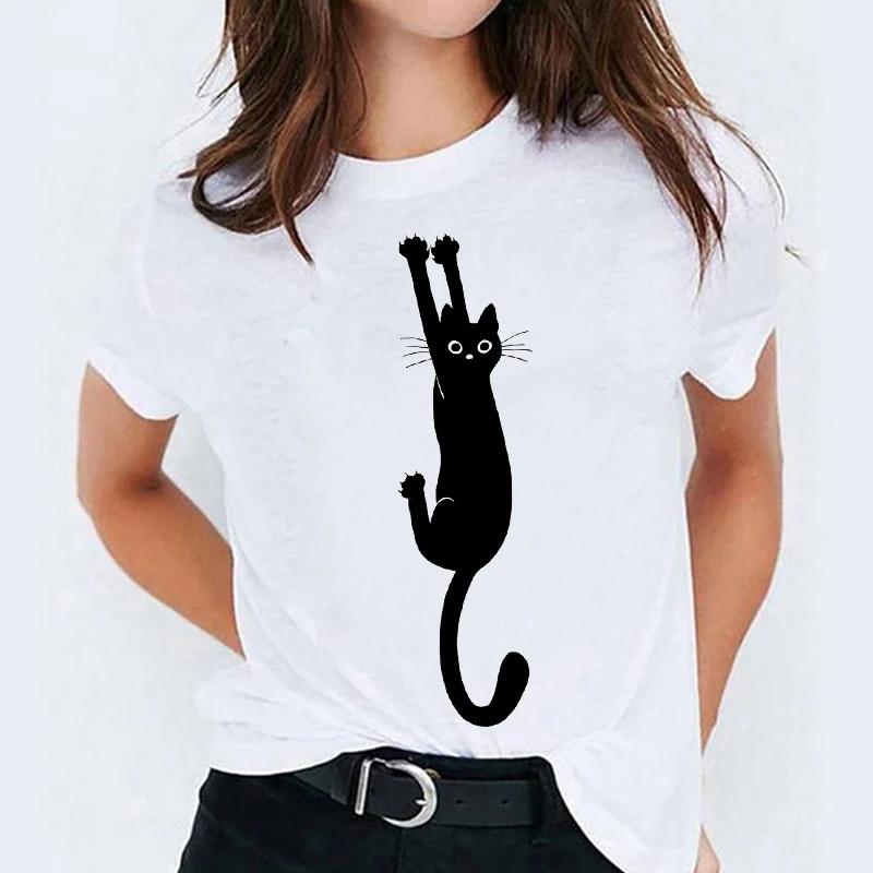 Graphic T Shirt for Women Elephant Love Cartoon Fashion Printing Print Lady Tshirts Top Womens Ladies Travel Tee TShirt