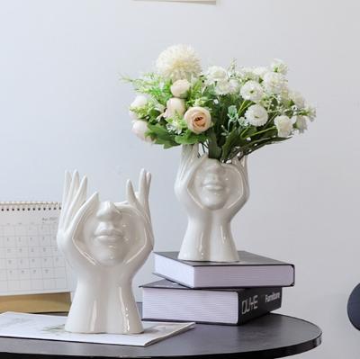 Creative Body Art Vase Ceramic Hydroponic Vase Flower Arrangement Home Decor Desktop Ornament Garden Supplies