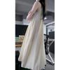 French Neck Sleeveless Dress for Women's Summer New Loose and Elegant Meat-covering Lazy Skirt Texture High-end Women