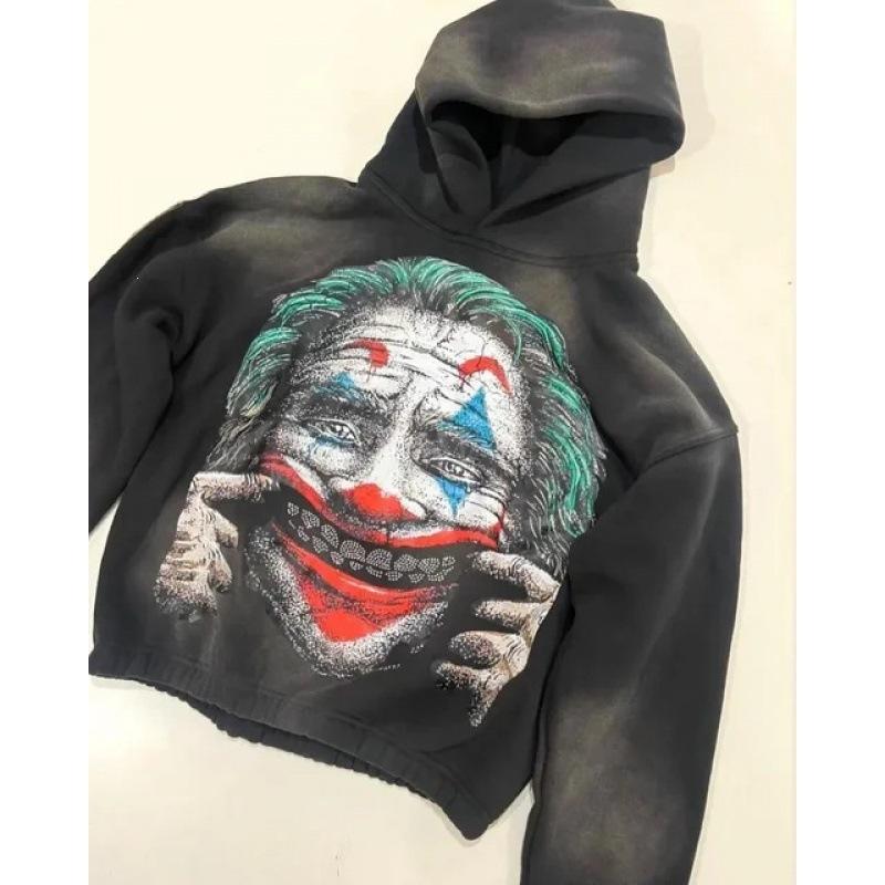 Felpa con cappuccio da uomo Street Fashion Trend Brand Teschio Stampa Digitale 3D Casual Larga