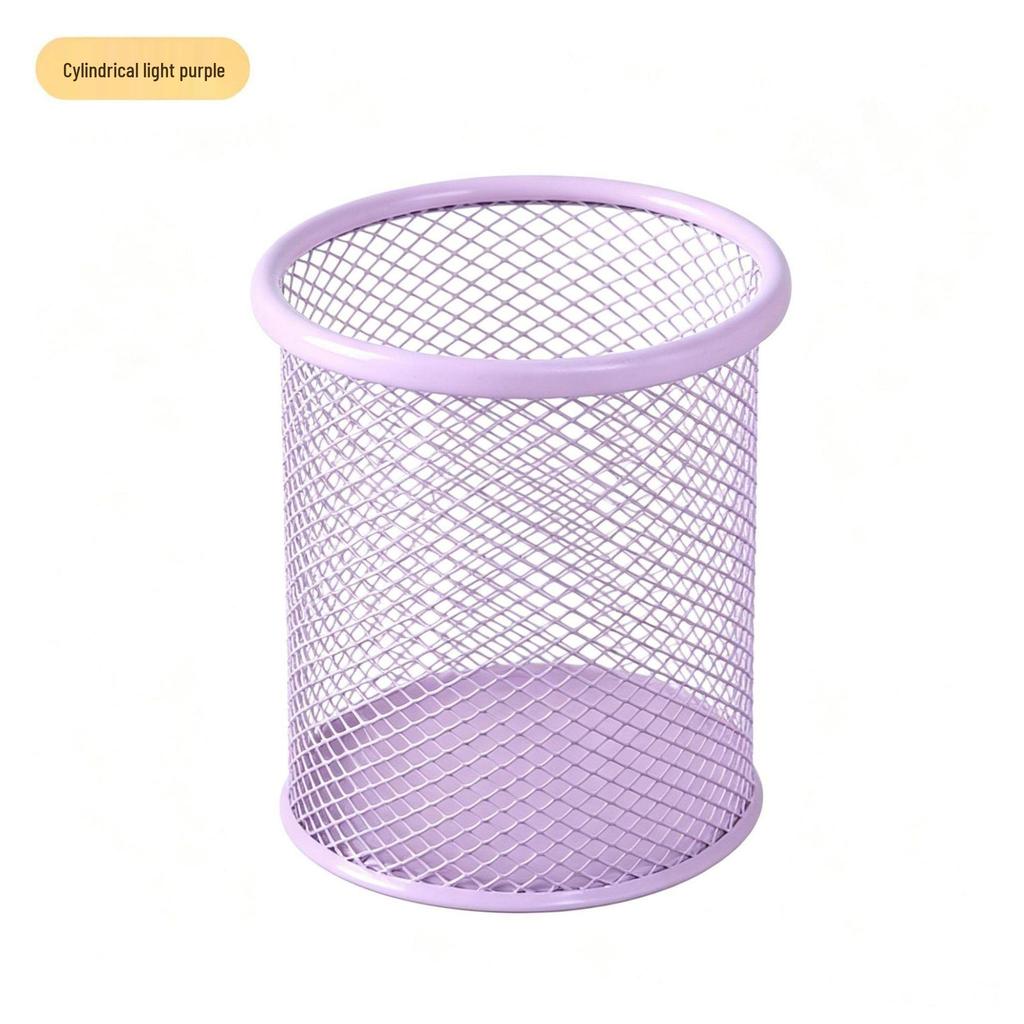 Multifunctional Metal Pen Holder – Stylish Iron Art Stationery Storage with High-End Appeal for Desk Organization
