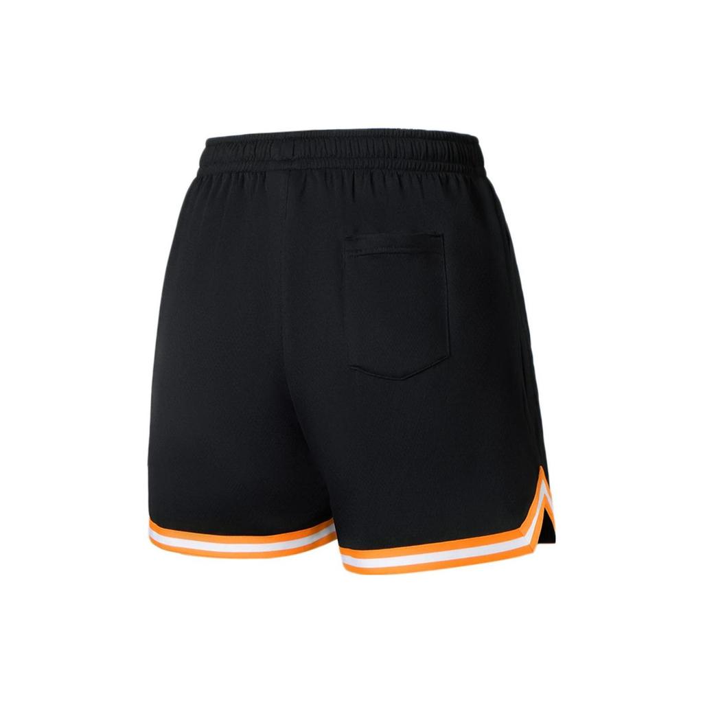 Li-Ning Professional Basketball Series Plain Straight Leg Sports Casual Shorts Men Bottoms Black AAPS061-1