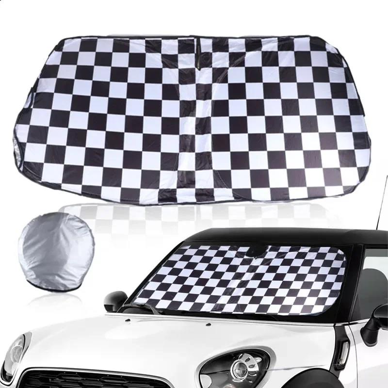 For Mini Cooper R50 R53 R56 R60 F55 F56 R58 R59 Car Front Window SunShade Cover Blocks UV Reflector Windshield SunshadeWindshield Sunshades 1