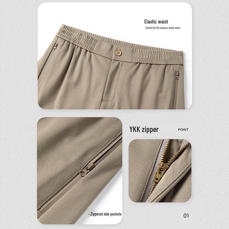 Yalu Men's 2025 S/S Loose Straight Casual Pants YKHDF650