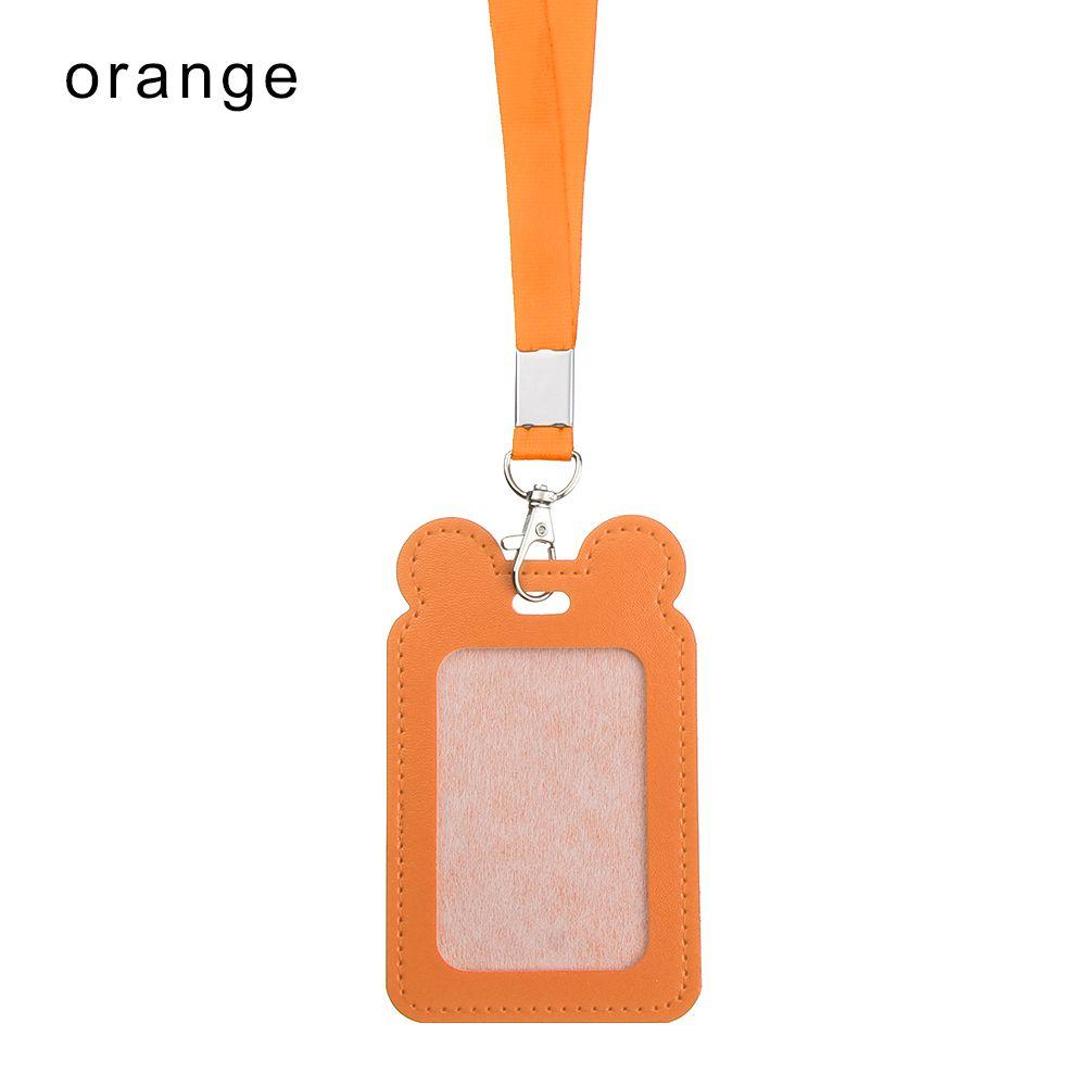 

Supplies Multifunctional Work Card Holders Credit Cover Case Protective Case Name Badge Holder помаранчевий