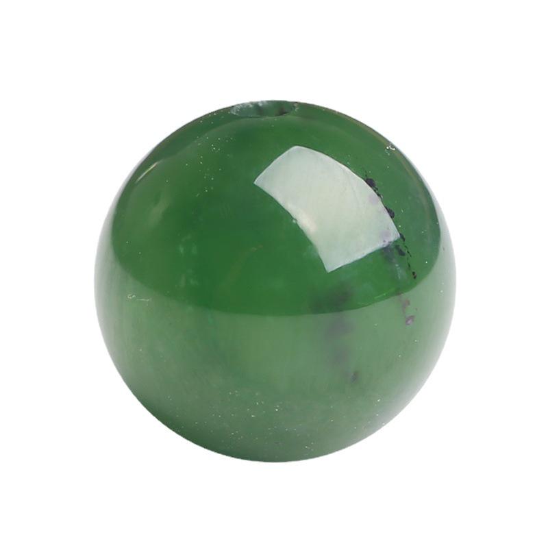 Natural Hetian Jade 8mm Jasper Round Beads for DIY Jewelry: Bracelet & Necklace Accessory.