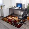 Custom Name Christmas Santa Claus Printed Carpet, for Office Chair Living Room Bedroom Kitchen Room Decor Gifts.