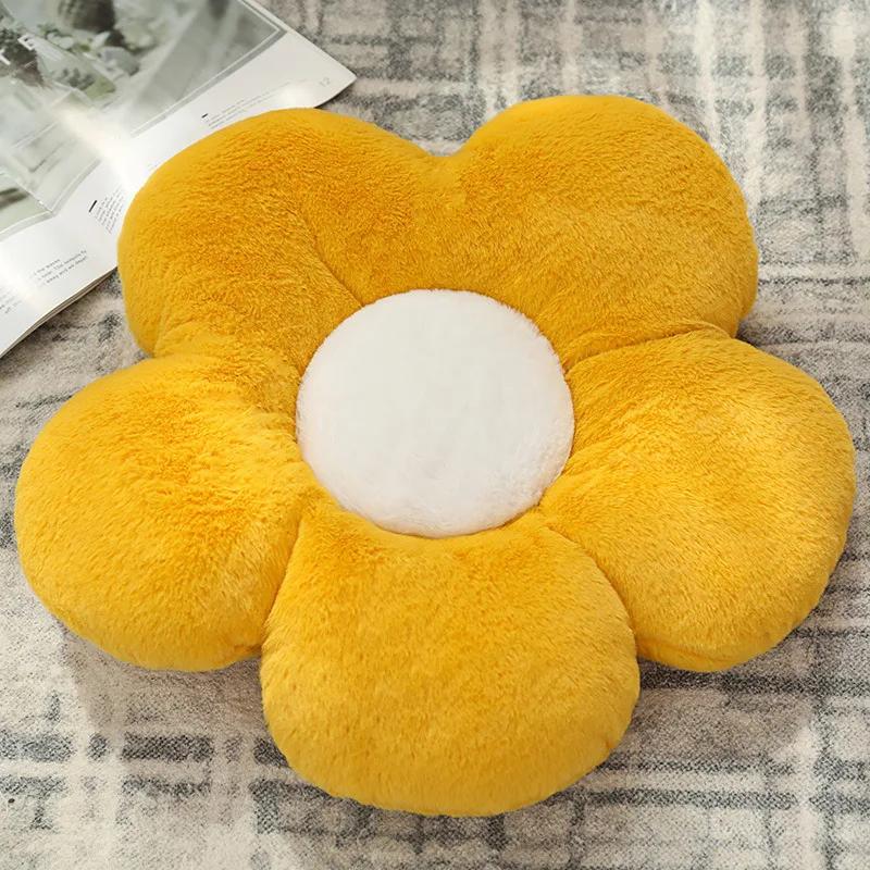 Birthday Gift Bedhead Cushion Living Room Sofa Decoration 50cm Flower Mat Rabbit Hair Soft Floor Flat Bottom Office Supplies
