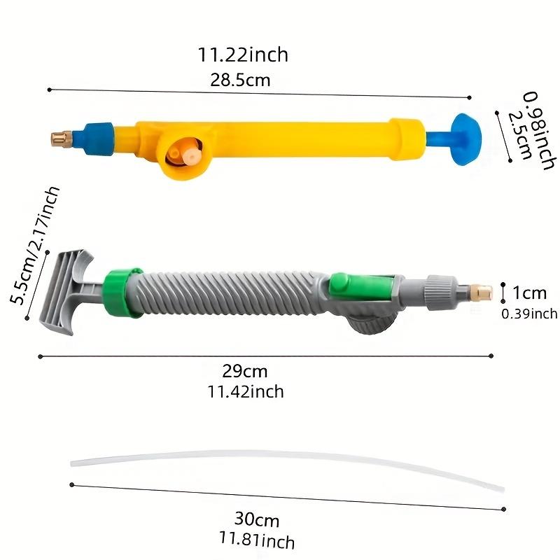 2Pcs High Pressure Air Pump Manual Sprayer Adjustable Drink Bottle Spray Manual Pull Rod Type Beverage Bottle Spray Gun