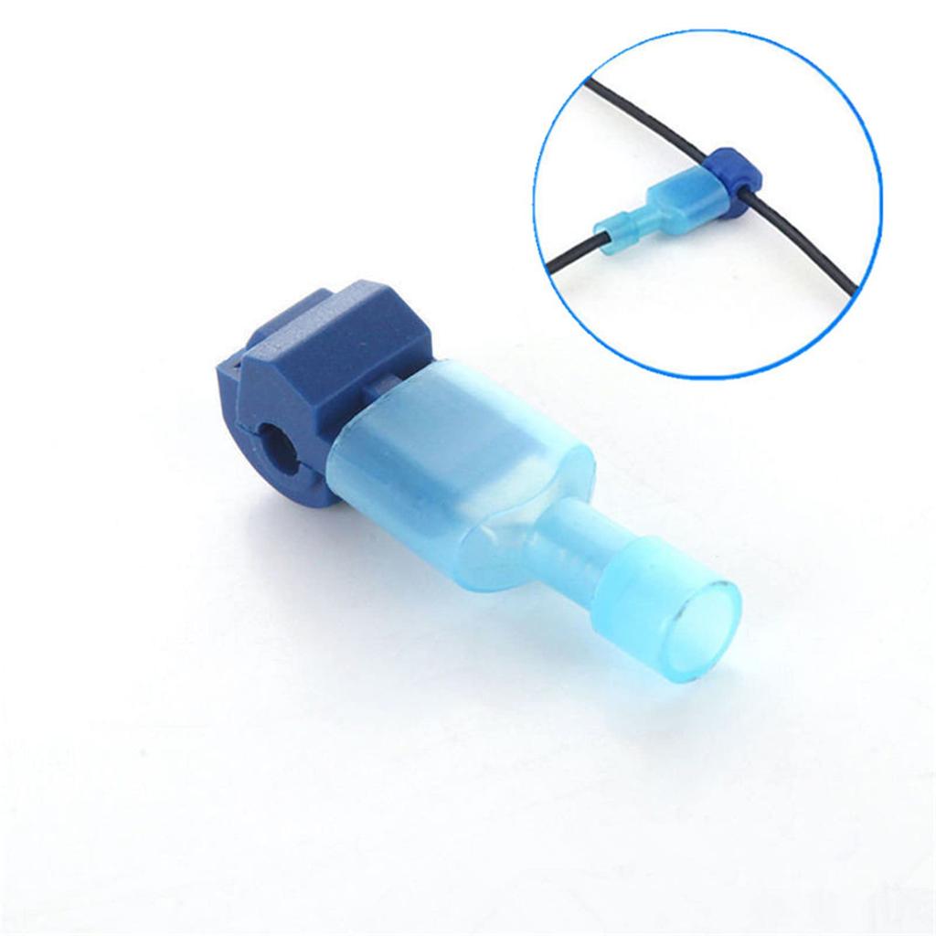 25 Pairs T-Type Wire Connectors Electro Tap Wire Branch Connection Connector Flat Wire Quick Splice Terminal
