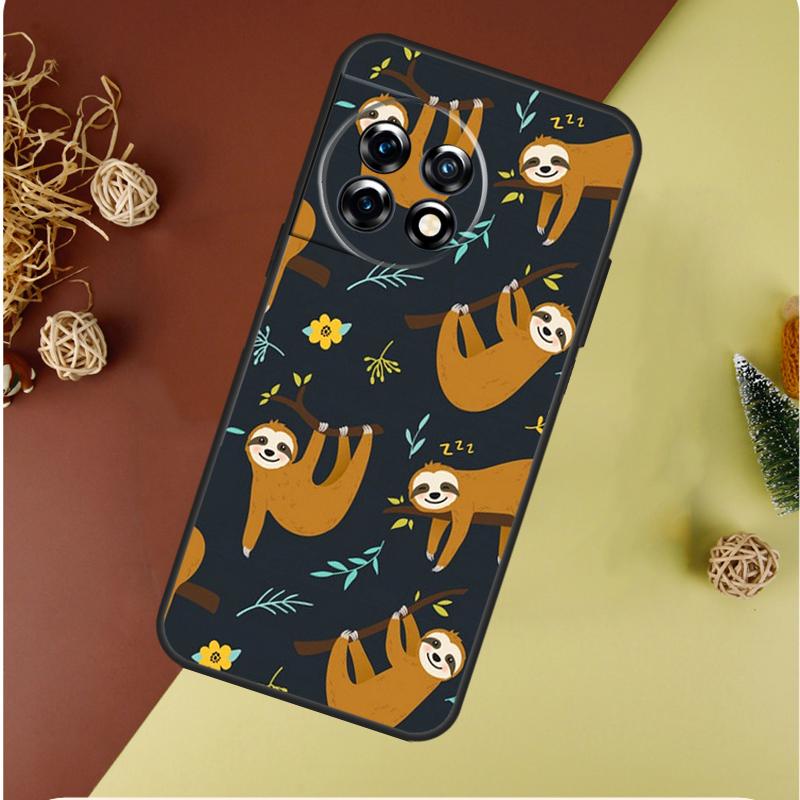Baby Sloth For OnePlus 13 12 11 12R 13R 9 10 Pro 8T 9RT 10T 10R Nord 4 CE 2 3 Lite N20 N30 Phone Case