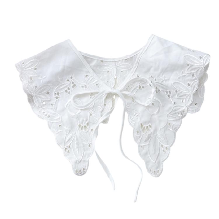 

Chic Detachable Neckline Accessory Delicate Lace Spread Lapel Collar 8 Style Choices