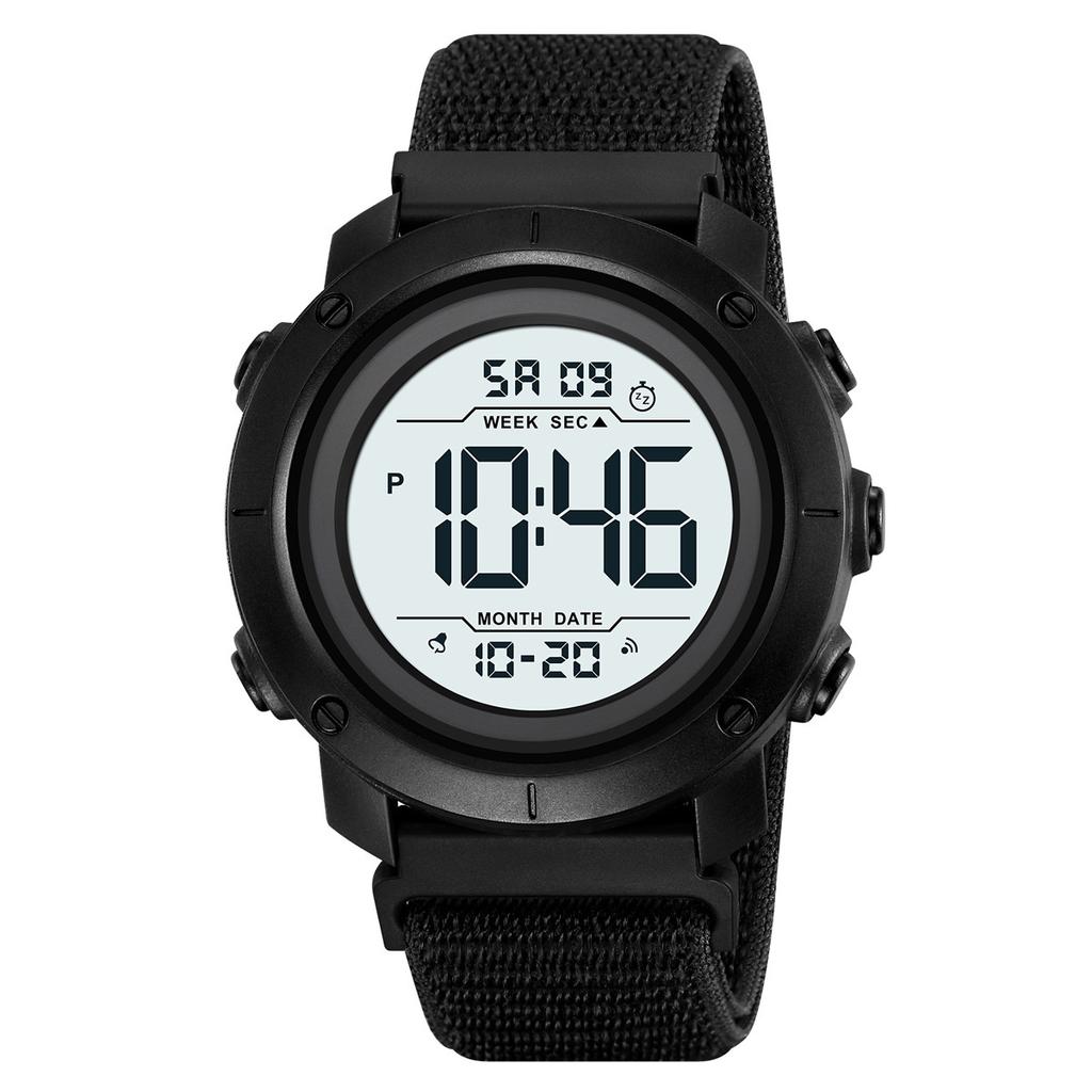 Sports waterproof electronic watch Student party electronic watch Couple multi-function dual-time watch