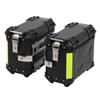 Motorcycle Side Case Aluminum Alloy 28L with Safety Lock Shockproof Side Saddlebag Box for Helmet Luggage