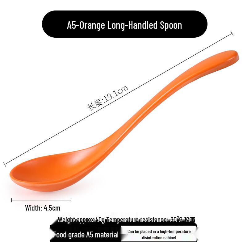 Melamine Long-Handled Soup Spoon