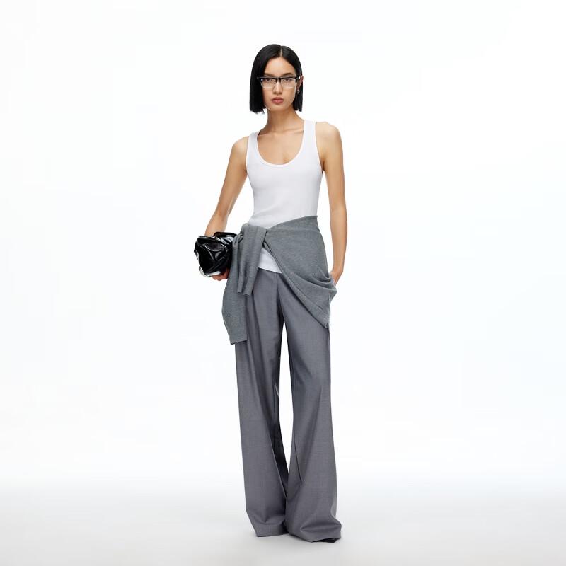 Veromoda Women's High-Waist Pleated Straight-Leg Pants