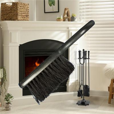 Cepillo para chimenea, mango de madera, repuesto para estufas domésticas