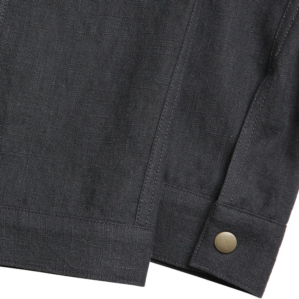 Sortie Type-2 Linen Trucker Jacket (Charcoal)