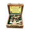 Nautical J Scott Brass Working Sextant With Two Telescope, 12.7 cm Maritime Navigational Instrument With wooden box, Wedding Birthday Annivrsary Gift