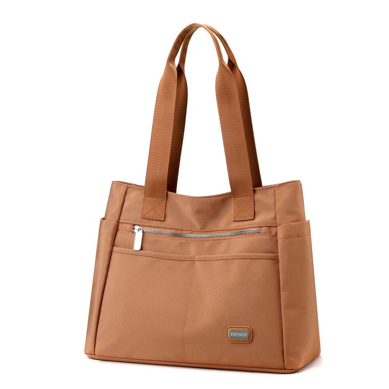 Женская одноплечевая сумка большой вместимости, дорожная повседневная сумка, легкая женская сумка-тоут оранжевый