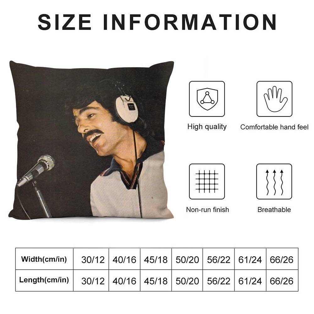 Pillow Case Sofa Living Room Bedroom Double-sided Printing Singer Ferdi T-Tayfur Square Cushion Nap Time Pillow Case