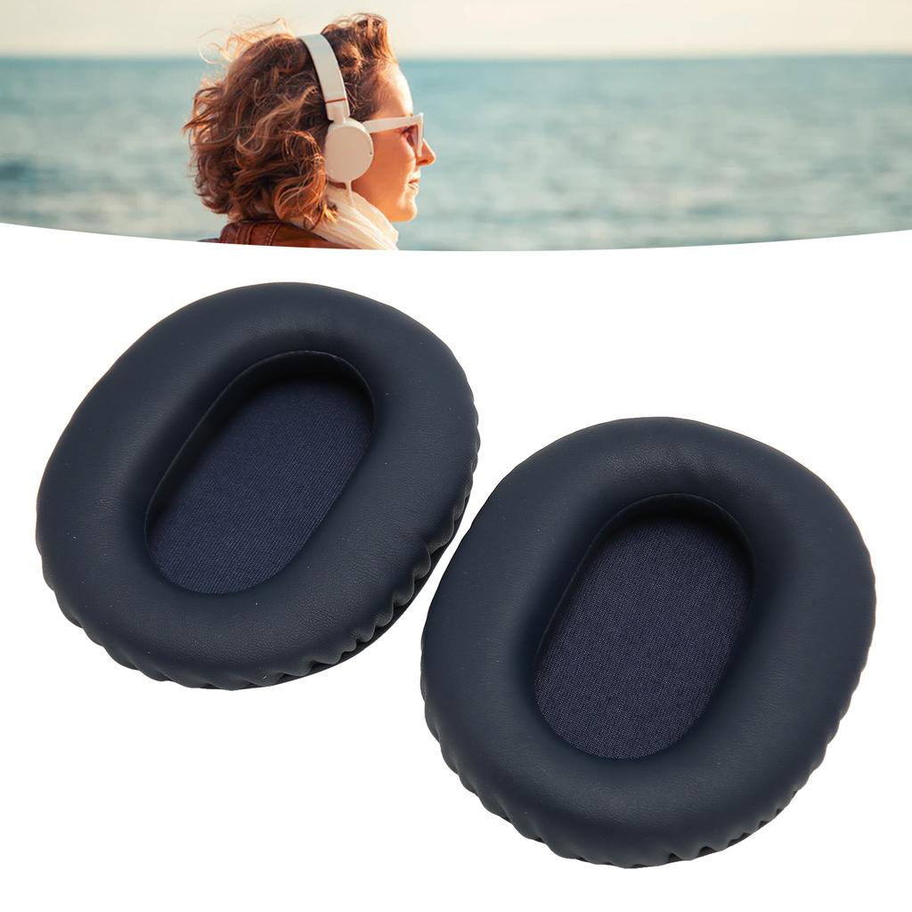 2pcs Ear Cushions Replacement Soft Protein Leather Noise Isolation Foam Thickened Ear Pads for WH CH710N WH CH720N WH  900N