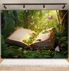Dreamy Forest Photography Backdrop Enchanted Jungle Fairy Tale Book Mushroom Princess Birthday Party Photocall Background Decor