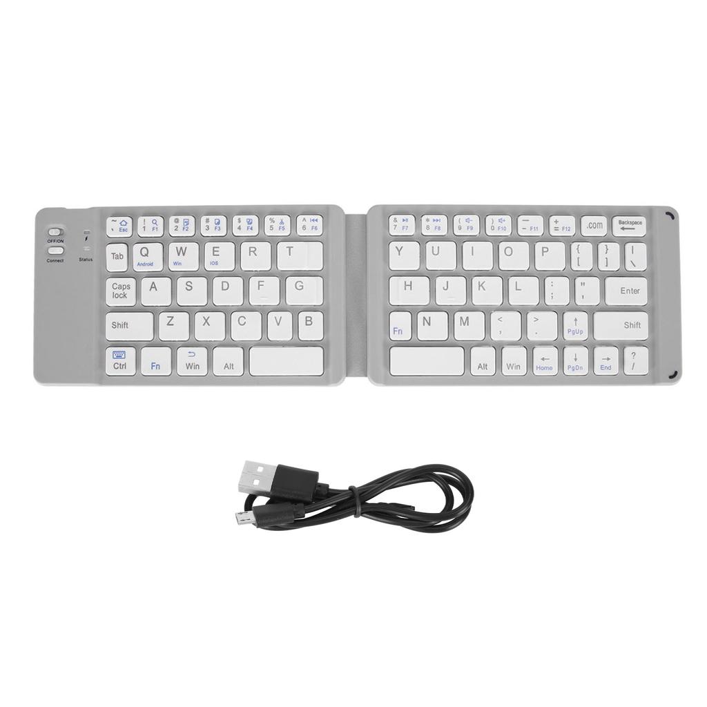 Foldable Bluetooth Keyboard Slim Pocket Size Portable Wireless Keyboard for Windows7 8 Tablet