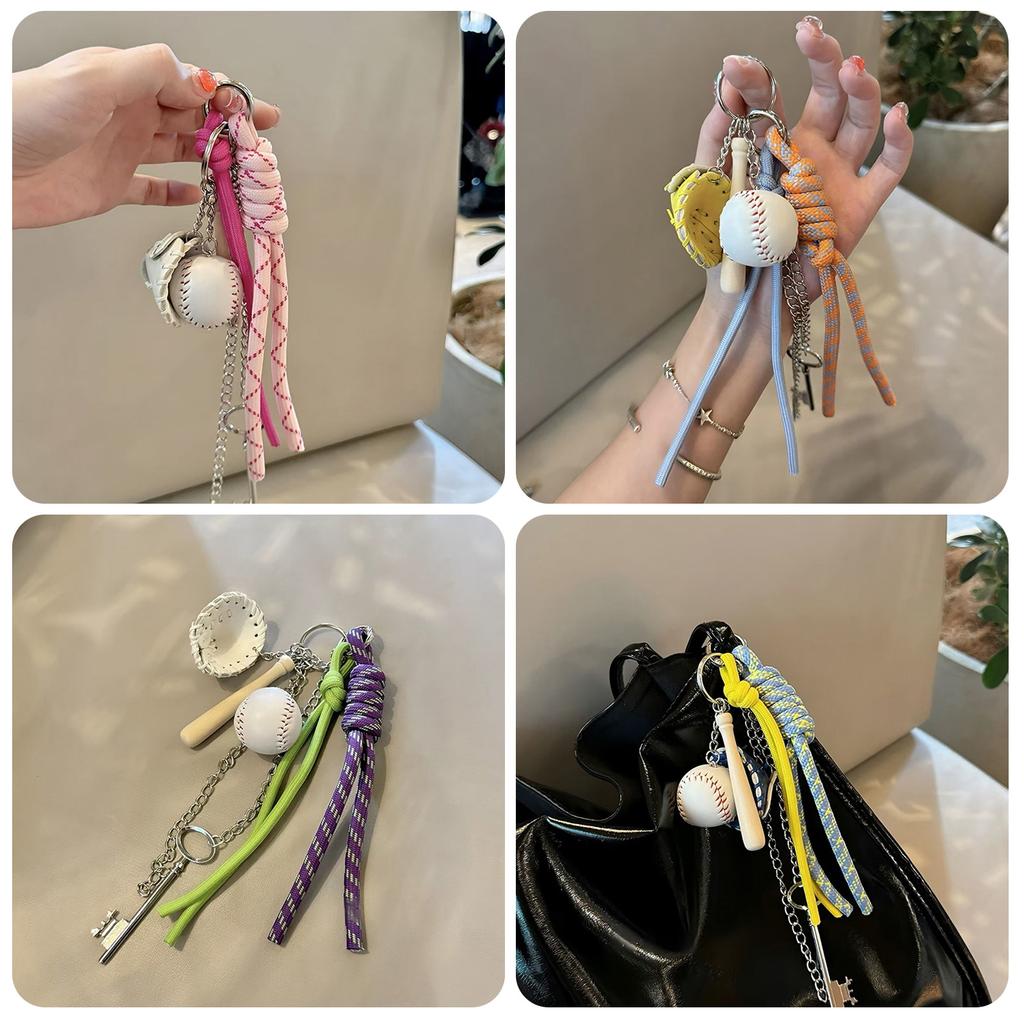 Fashionable Color Contrast Keychain Bag Pendant Practical and Portable Designs for Everyday Use Stylish Outfits