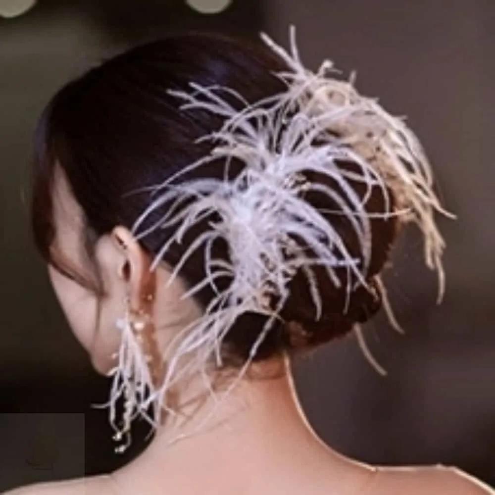 ASSHOP Feather Hairpin Wedding Hair Ornament