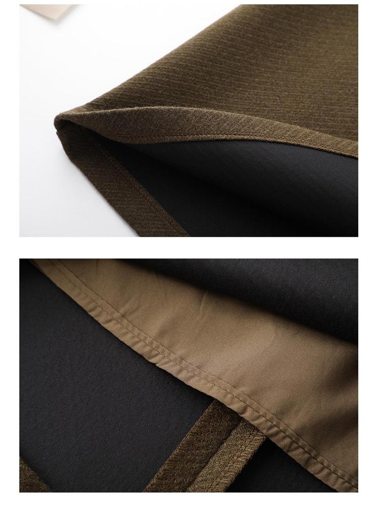 Woolen High-Waist A-Line Midi Skirt for Women - Winter 2025 Collection
