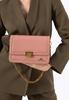 Wittchen Women's Leather Crossbody Bag With Chain, Pink, Natural Leather