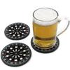 Avrpqiwy Unique Dartboard Drink Coasters, Set of 4, for Weddings and Parties, Funny and Cool Non-Slip Beer Mats