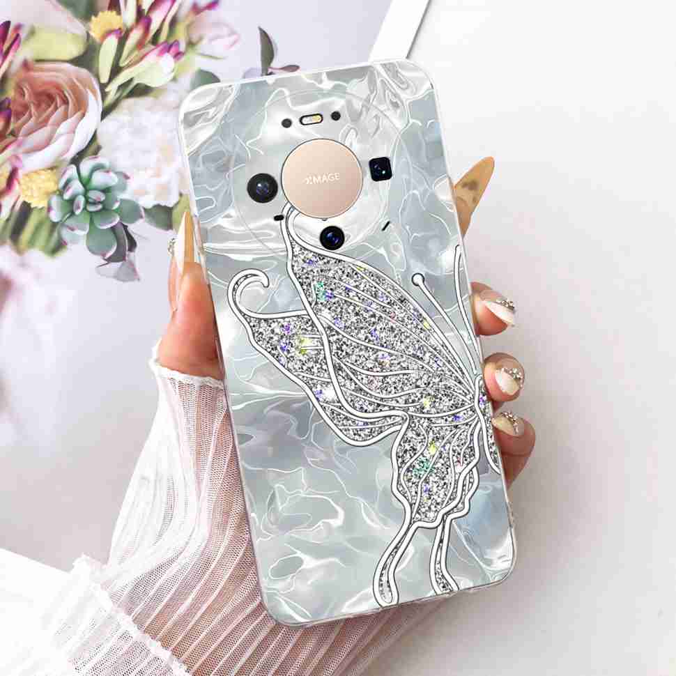 For Huawei Mate 80 5G 2025 Case VYG-AL00 Soft Silicone Sweet Heart Painted Cover Case For Huawei Mate80 Mate 80 TPU Fundas