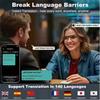 AI Translation Smart Glasses with Photochromic Lenses, Support 160  Languages Real-time Translation