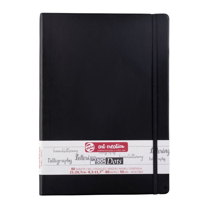 Carnet croquis A4 (21x29,7cm) - 80 feuilles - noir - Royal Talens