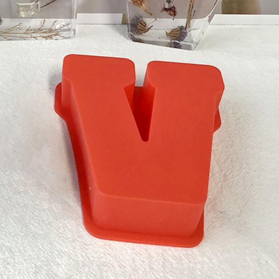 Epoxy Mold Reusable Anti-deformed Easy Demoulding Non-stick Flexible DIY Irregular Form Capital Letter Candle Stencil for Party