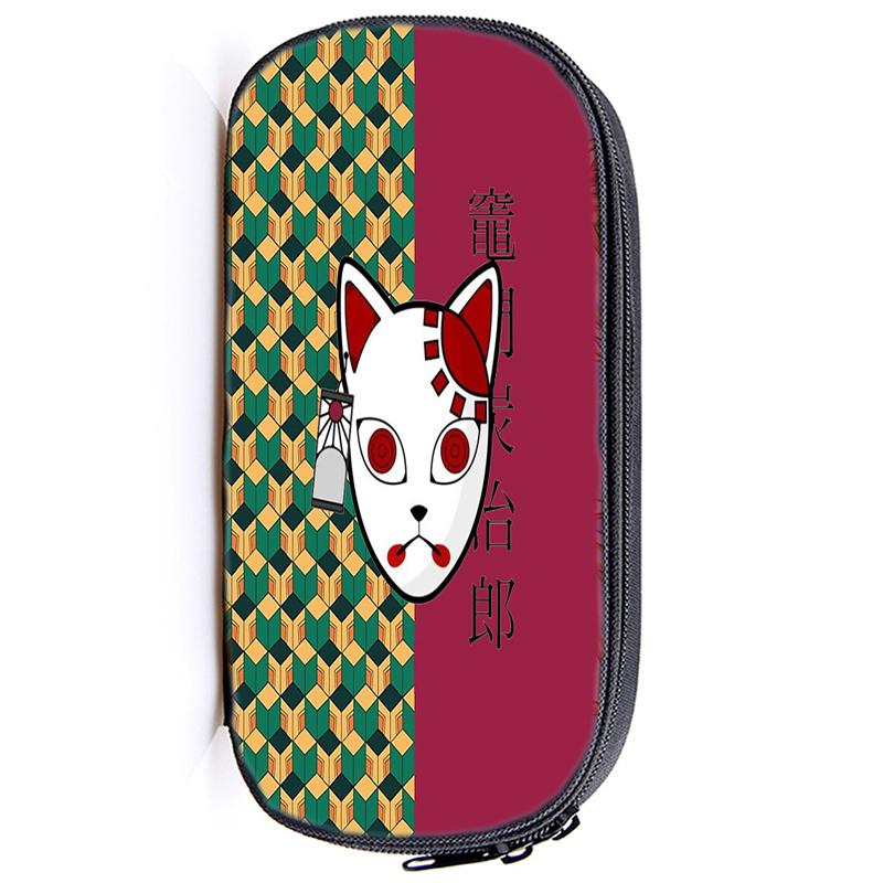 Demon Slayer Kamado Tanjirou Pencil Case Nezuko Boys Girls Kids Zenitsu Kimetsu No Yaiba Pencil Box Students Anime Pen Bags Children Gifts