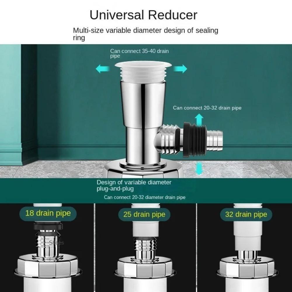 Anti odor Sink Drain Pipe Adapter Drainage Water Pipe Joint  Washing Machine Drainage Supplies