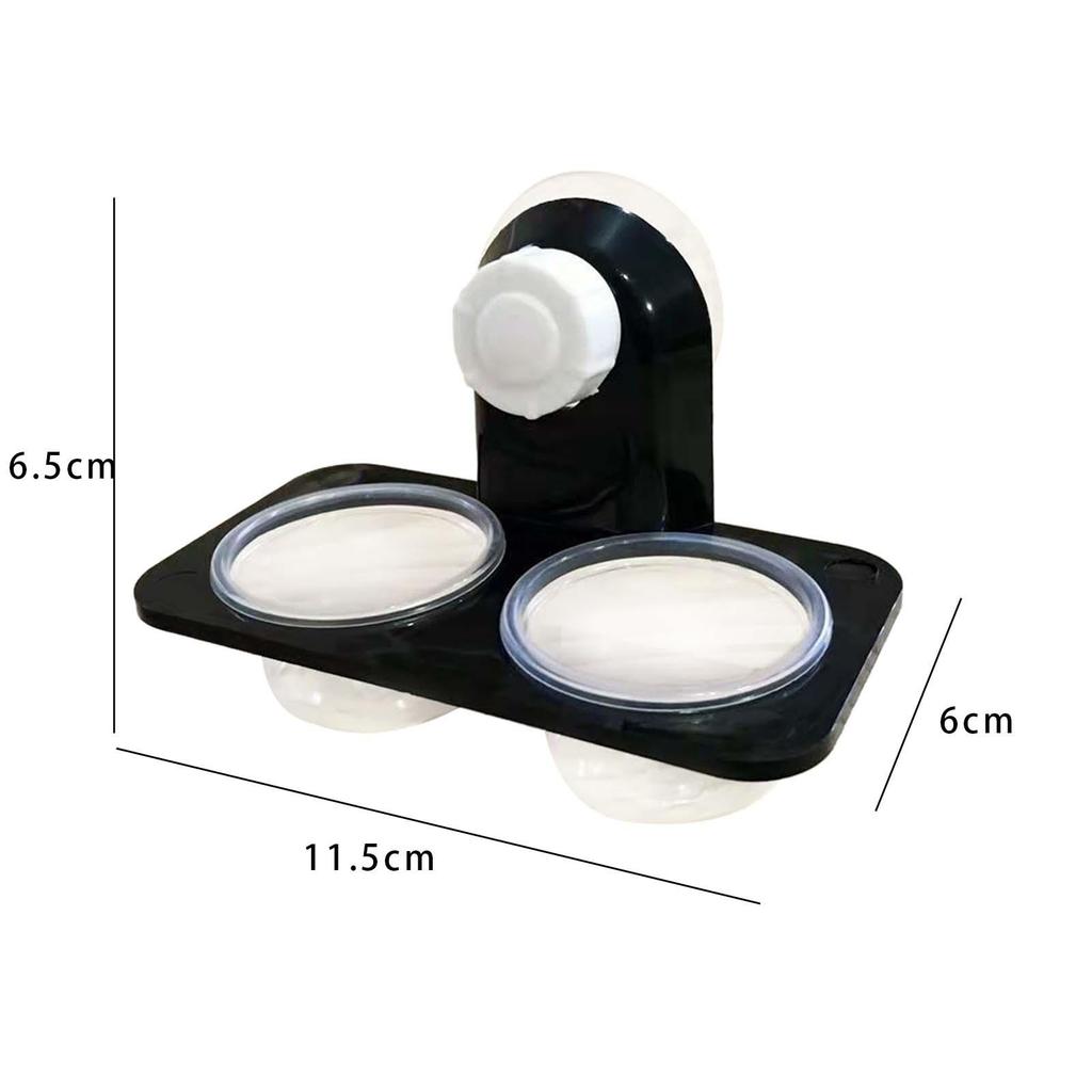 Suction Cup Reptile Feeder Durable Terrarium Gecko Lizard Feeding Cup for Frog Reptile Keeper Bearded Dragon Tortoise Small Pet