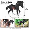 Oenux Grassland Wild Steed Farm Animal Small Horse Model Action Figures PVC Home Decoration Figurines Collection Toy Kid Gift
