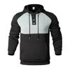 Men's Hooded Sweatshirt, Contrasting Color Sweatshirt, Sports   Casual Jacket
