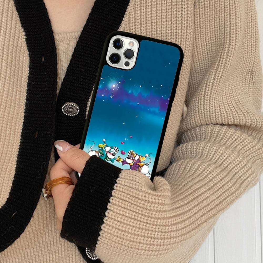 Kreslený kryt na telefon D-Diddl pro iPhone 17 16 15 14 13 Plus 12 11 Pro Max PC+TPU Zadní kryt