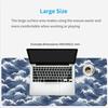 Mouse Pad Blue White Ocean Waves Gamer printon demand Custom Home New Computer Mousepad XXL Carpet Non-Slip Office PC Mice Pad
