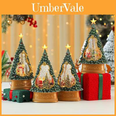 Enfeite de Árvore de Natal Com Luzes e Música Para Decoração de Feriado Presente Para Crianças e Meninas