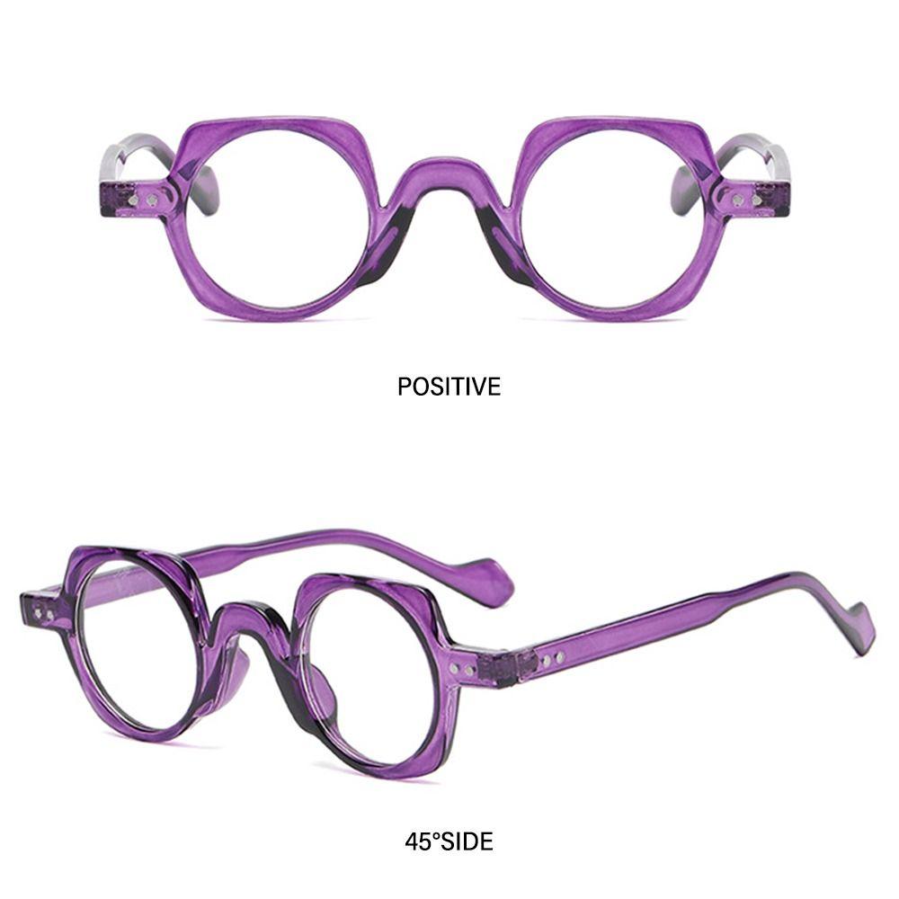 Round Square Frame Blue Light Blocking Glasses Japanese Style Unisex Non-Prescription Glasses Eyeglasses Frame for Women & Men