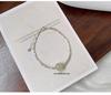 Girls' Crushed Silver & Hetian Jade Bracelet: Elegant Chinese Style, Luxurious & Versatile High-End Accessory