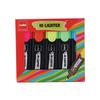Highlighter Pack Of 1 X 5 Multicolor Chisel Tip Fluorescent Ink Markers For Office School Study Notes And Documents