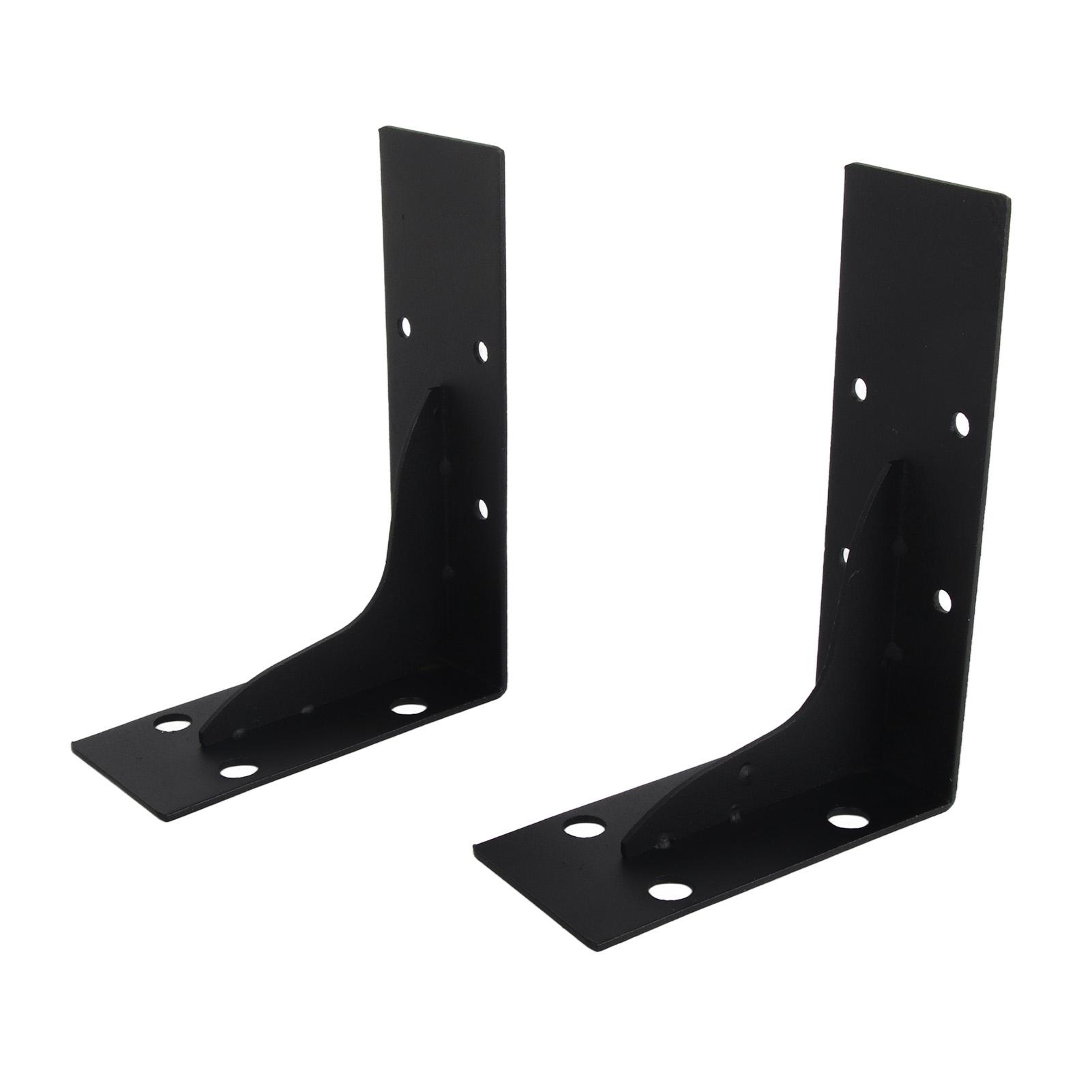 

2 Pcs Shelf Bracket Thickened Steel Triangular Strong Load Bearing High Stability Floating Shelf Cabinet Support